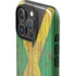 Jamaican Flag Dark Wood iPhone 16 Pro Max Impact Case
